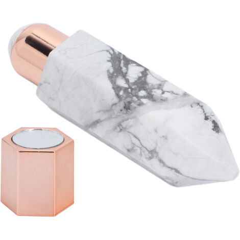 Rouleau de Massage Visage en Quartz Rose - Outil Anti-Âge pour le Soin de la Peau et le Drainage Lymphatique