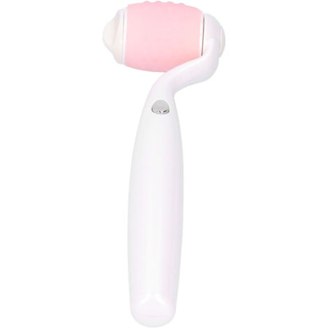 Rouleau de Massage Visuel et Facial Électrique - Appareil de Massage pour les Yeux et le Visage avec Piles (Blanc)