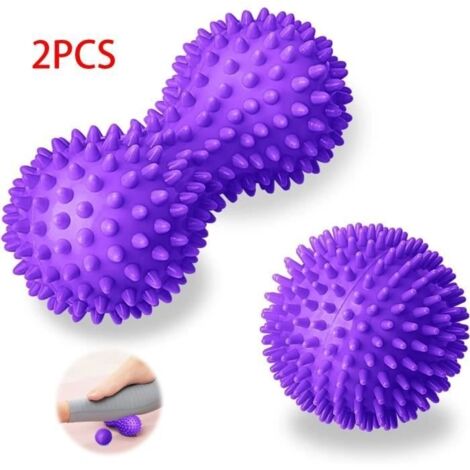 Rouleau de Massage,Balle de massage à picots en forme de hérisson,Rouleau de massage de relaxation de pieds,Boule de massage Manuel