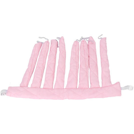 Rouleau de mise en plis sans chaleur pour cheveux longs, bigoudis de nuit doux - Rose