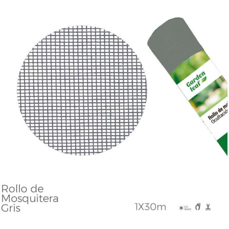 Rouleau de moustiquaire gris 1x30mts