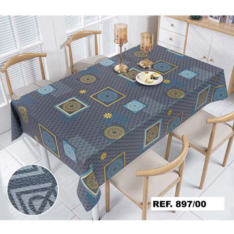 Rouleau de nappe « Master Gold » 1,40x20m avec imprimé bleu et jaune
