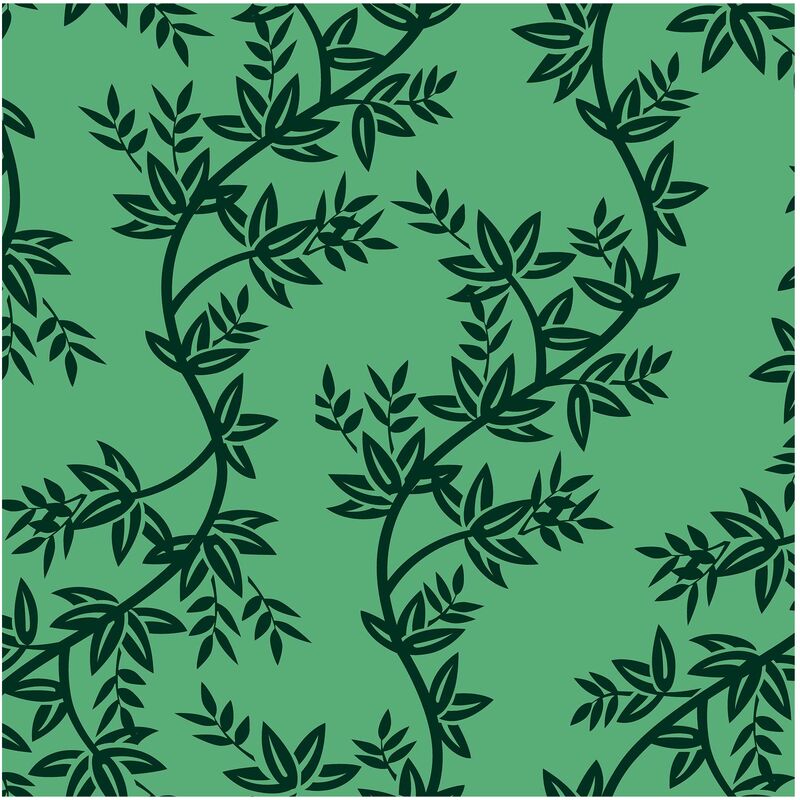 Douceur D'intérieur - Rouleau de nappe toile ciree Lierre vert 20m