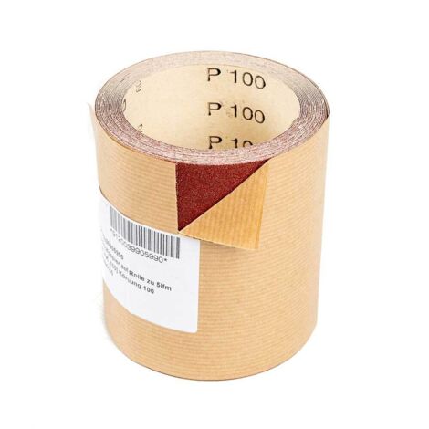 Rouleau de papier de verre corindon 100mm x 5m 100g