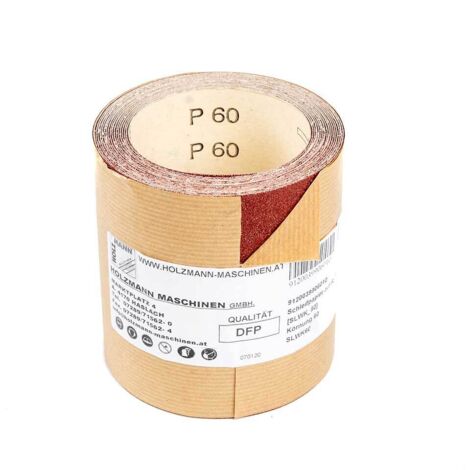 Rouleau de papier de verre corindon 100mm x 5m gr 60