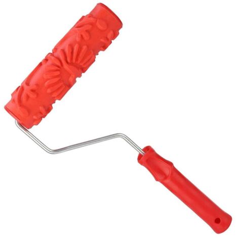 Rouleau de peinture en caoutchouc gaufré, rouleau de peinture, outils de crémaillère pour décoration de la maison