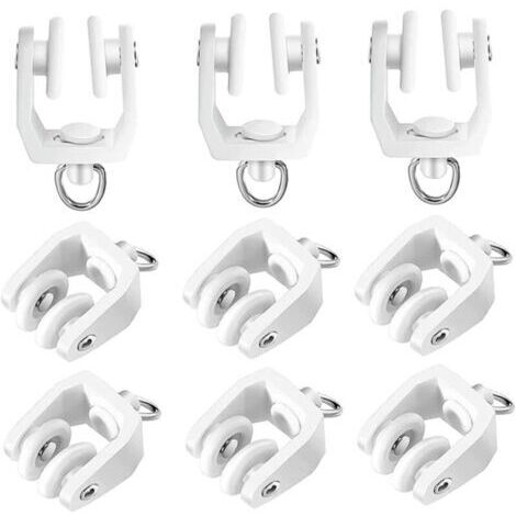 Rouleau De Rideau De Plafond Rouleaux De Rail De Rideau Flexible Bendable Rail De Rail De Rail En Plastique Planeur Coulissant Pour Windows Shower Curtain Tracks, 50pcs Accessoire Home