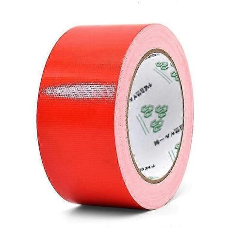 Rouleau de ruban adhésif textile imperméable de 10 m x 45 mm pour réparations et loisirs créatifs. Couleurs : rouge, noir, bleu, marron, vert et rouge argenté.