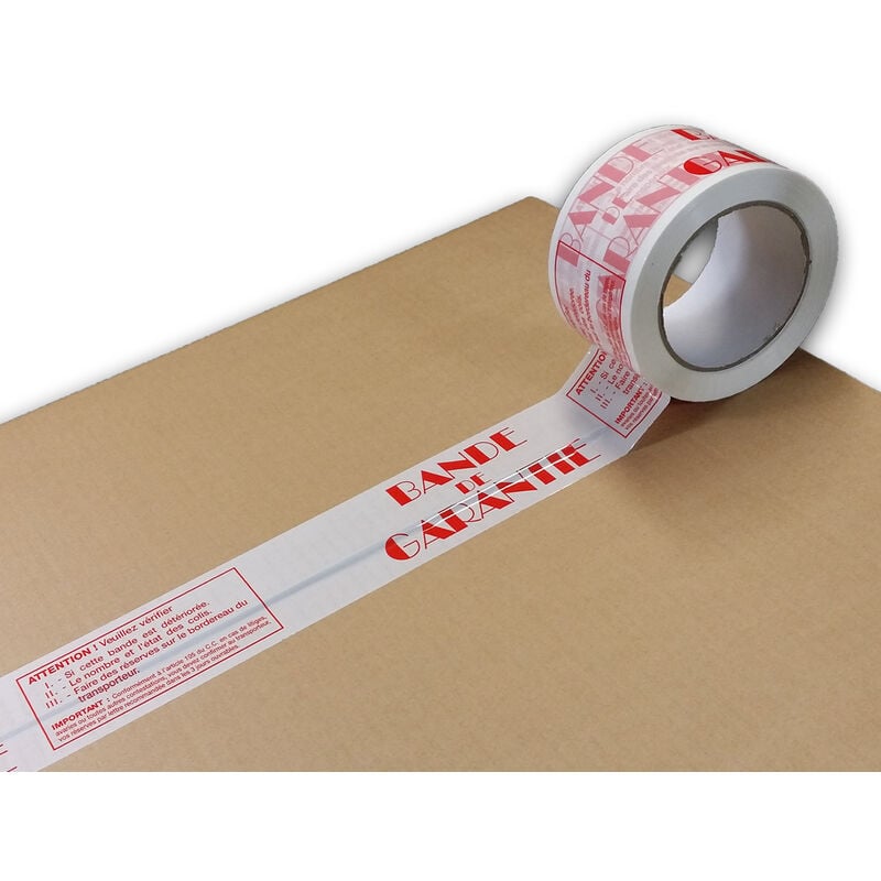 Enveloppebulle - Lot de 3 Rouleau de ruban adhésif imprimé 'fragile'