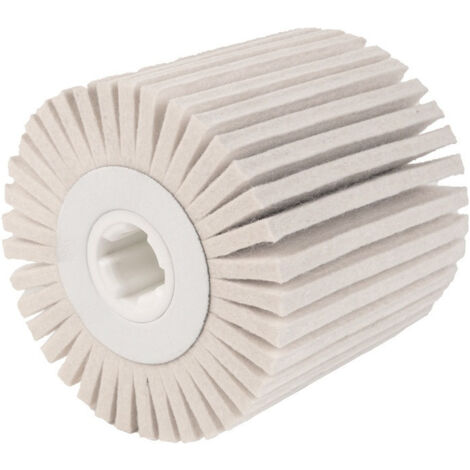 Rouleau de satinage FilzH25 D. 5 hauteur 25 Soft blanc D.100xB100 mm 19 mm