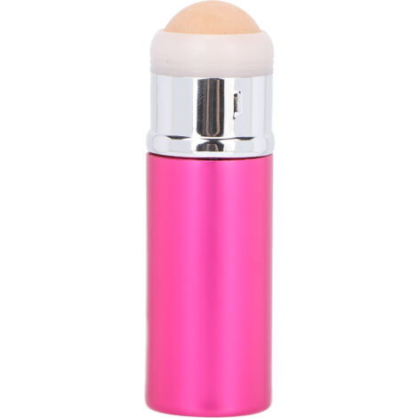 Rouleau de soin facial en pierre de lave - Élimine les brillances, nettoie et stimule la peau - Mini format rose