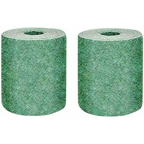 Rouleau de tapis de semences de gazon, tapis de culture d'herbe biodégradable 10FT, tapis de semences de gazon engrais jardin pique-nique jardinage tapis de plantation de pelouse 20 × 300cm Cisea