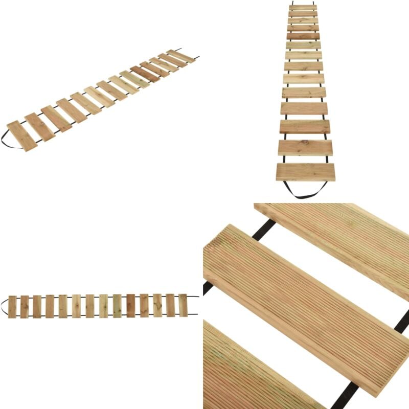 Rouleau de terrasse 35x300 cm Bois de pin imprégné - Tapis De Terrasse - Parquet Extérieur - Revêtement De Sol - Bois Traité - Terrasse En Bois