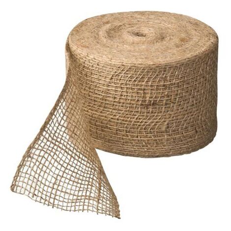 Nature – Rouleau de toile de jute tissée 25m x 10cm – Poids 220 g/m² – Protection des jeunes plants contre le froid et les griffures