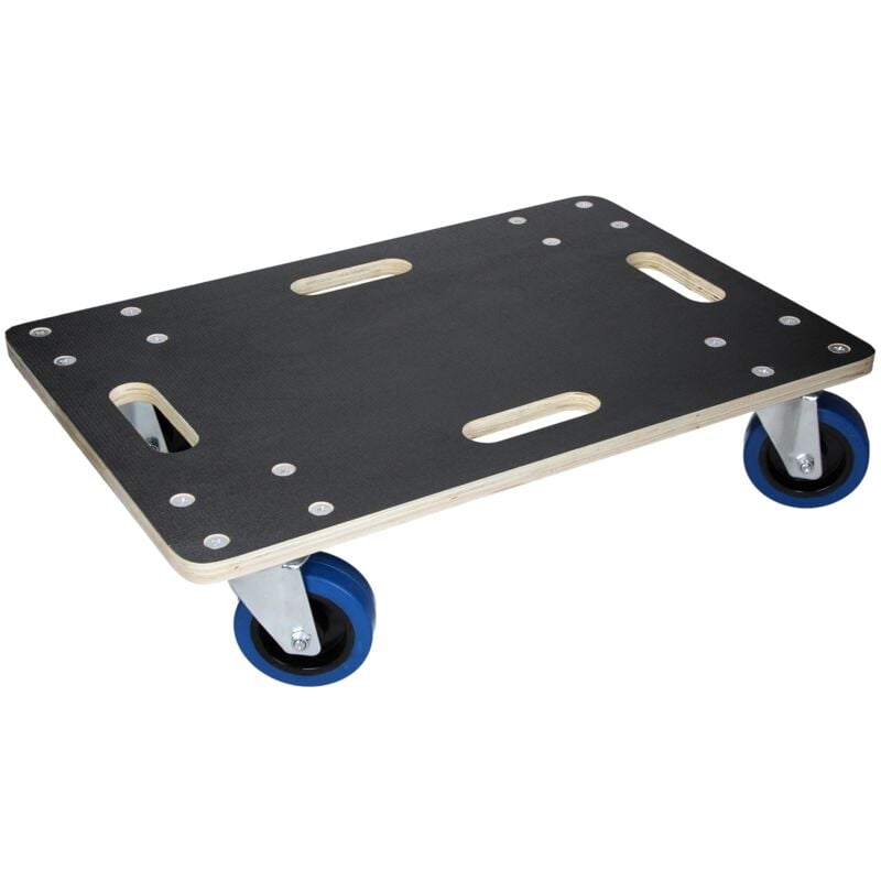 Ecd Germany - Chariot à Roulettes - 40 x 60 cm - Jusqu'à 800 kg - Plaque de Sérigraphie - Roues en Caoutchouc Pivotantes - Transport de Meubles
