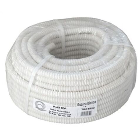 Rouleau de tube flexible pour condensat Ø16 mm en 30ml - blanc