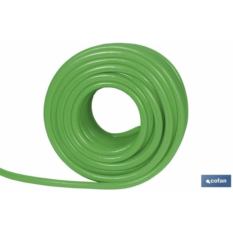 Tuyau d'arrosage Flexolátex Couleur vert translucide Différentes dimensions de longueur et diamètres