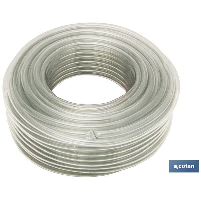 Tuyau pvc cristal monocouche 8x12mm/100m