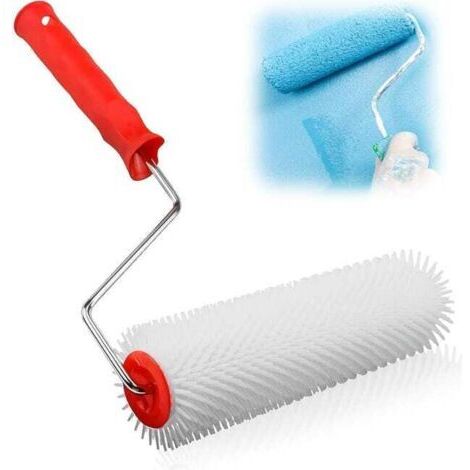 Rouleau Debulleur 23cm - Dents de 14 mm(Poils rigides) - Rouleau Anti Mousse, Rouleau Débulleur Ragreage pour Auto-nivelant Anti-Bulles, Rouleau