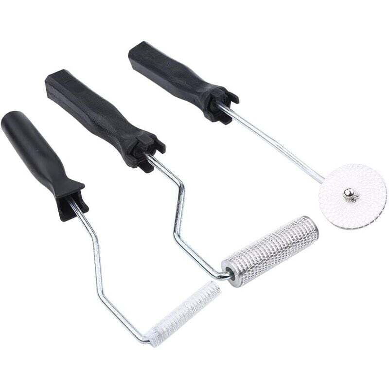 Rouleau Débulleur, 3pcs Rouleaux en Fibre de Verre Bubble Paddle Roller Bricolage Accessoire pour frp Résine et Elimination de Bulle d'air.. Debuns