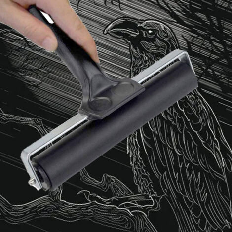 Rouleau Double Brayer en Caoutchouc 6cm - ManoMano Kit d'Impression, Gravure et Décoration - 2 Pièces