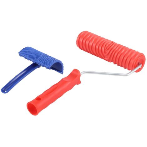 Rouleau en caoutchouc Eg300T 7 pouces + outil Ms16 imitation grain de bois réaliste --