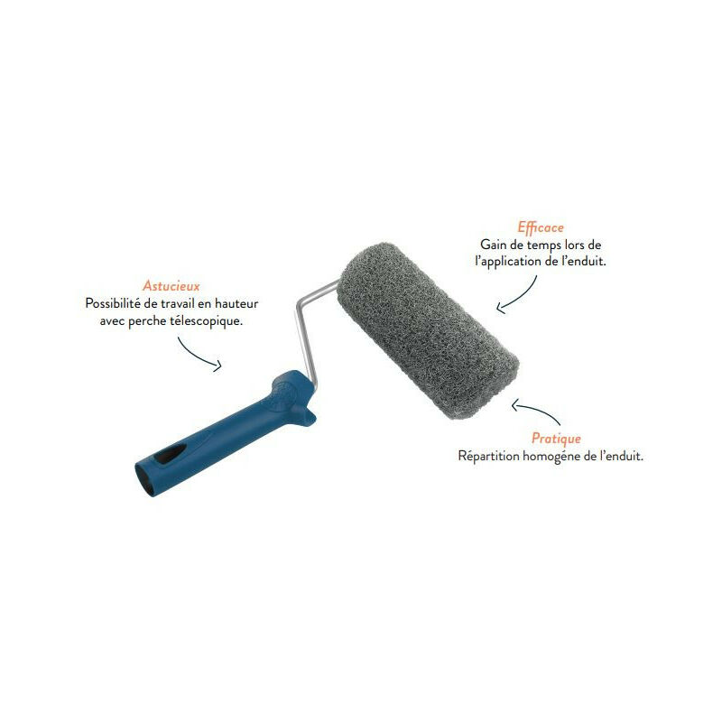 Rouleau à enduit - Théard 180 mm