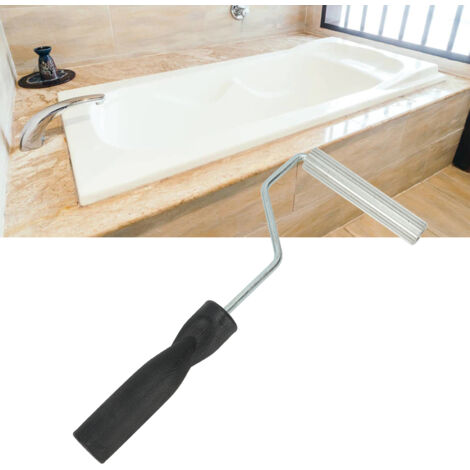 Rouleau Fibre de Verre Maniable en Alliage d'Aluminium pour Suppression Bulles et Nivellement Surface - Set Bathtub 19 x 100mm / 0.75 x 3.94in - Ergonomique Portable Multiusage