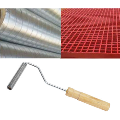 Rouleau Fibre de Verre pour Lamination Professionnel Rouleau à Bulles Fer et Bois 16x100mm