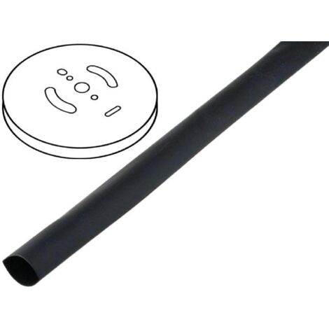 Rouleau Gaine Thermo Retractable 12mm-4mm noir polyolefine 50m