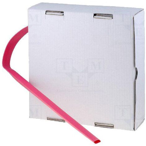 Rouleau Gaine Thermo Retractable 1.6mm-0.8mm rouge polyolefine 15m
