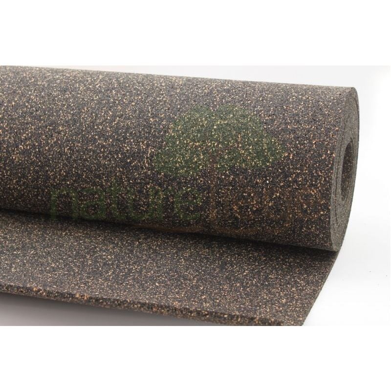 rouleau isolant souple en caoutchouc (70%) et liège (30%), ép. 3mm - 15m x 1m = 15m²