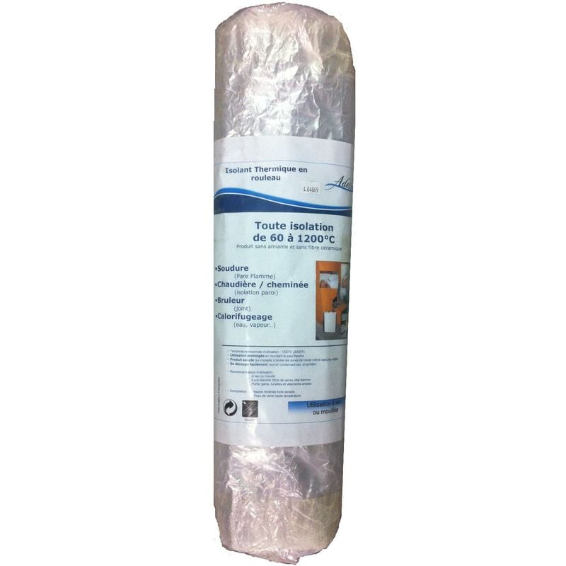 Sanitaire-distribution - Rouleau isolant thermique aluminisé - Le rouleau de 1200 x 500 mm