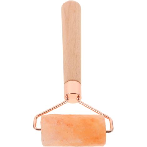 Rouleau massage sel rose Himalaya naturel, visage/dos raffermissant relaxation beauté sans perforation