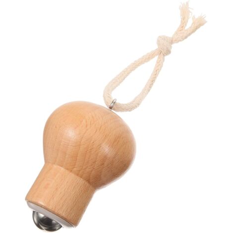 Rouleau massage visage bois d’ampoule mini, roll-on poches yeux soin maison détente 1 pièce