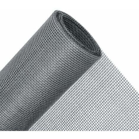 Rouleau Moustiquaire 120 x 300 cm, Tissu Moustiquaire au Mètre pour Fenêtres, Réglable et Durable Fibre de Verre, Gris,GU.B/bon