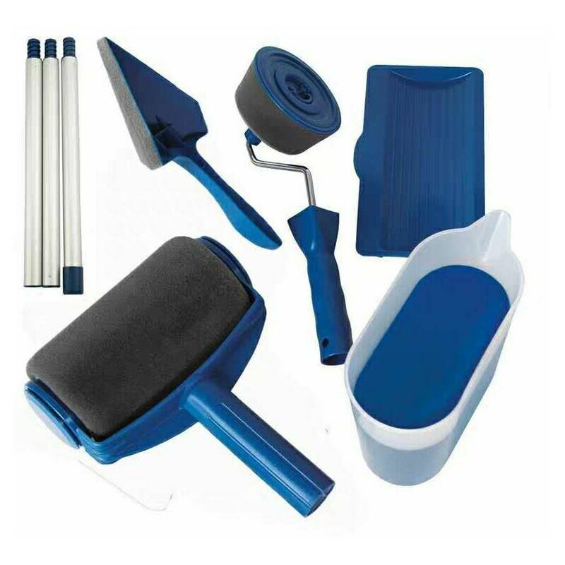 Lucky-88 - Rouleau à peinture sans couture Paint Roller Set pour la peinture de murs, portes, planchers, plafonds, Toit ou autre grande surface, pas