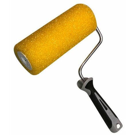 Rouleau peinture Soft spécial crépi grain fin 180mm – Mousse nid d'abeille pour finition lisse – Tube de 18mm pour prise en main confortable – Savy