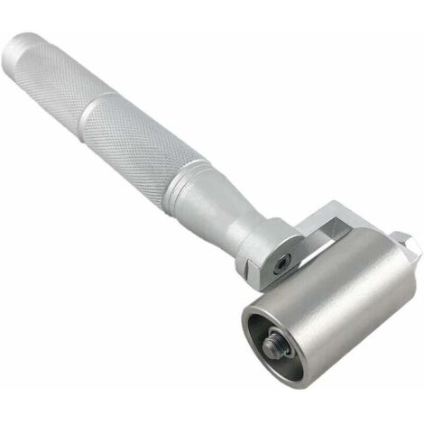 Rouleau Pression Rouleau de Pression Inoxydable 40mm 6.77 pouces Rouleau a Pression Rouleau Pression avec Antidérapant Alliage D'aluminium pour Poignée Décoration de La Maison Papier Peint Outil
