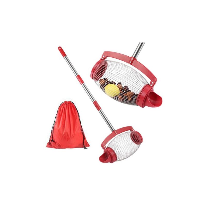 SNQ - Rouleau Ramasse Ramasse Noix, Châtaignes Et Marrons Noix, Ramasse Gl-and Collecteur Rouleaux Noix Châtaignes Rouleau Ramasseur avec Poignée