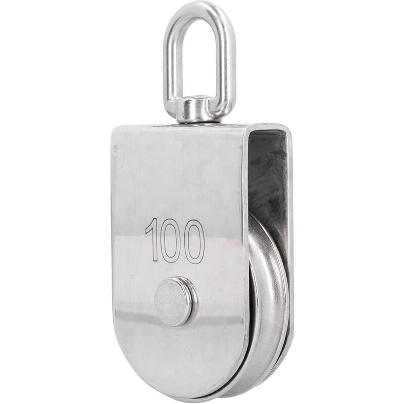 Rouleau Simple de Levage de Poulie Marine 100mm/3.9in 1000kg/2205lb Chargement Rotatif en Acier Inoxydable 316 pour Navires