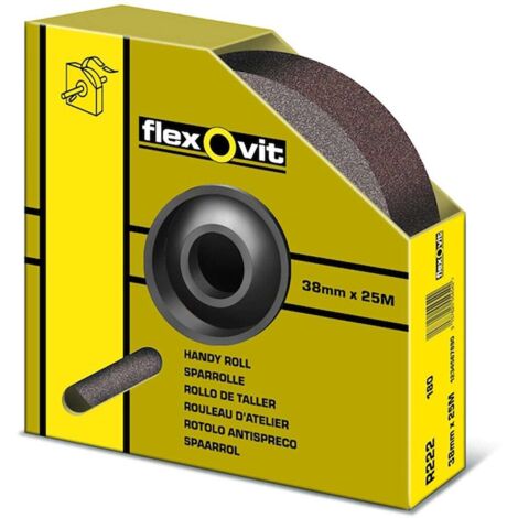 Rouleau toile 38mmx25m grain 240 Marron KF271 - Flexovit