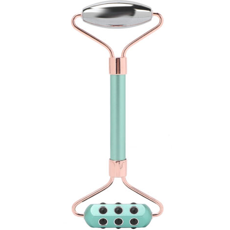 Rouleau Visage en Aluminium à Effet Lissant - Outil de Massage Anti-Rides