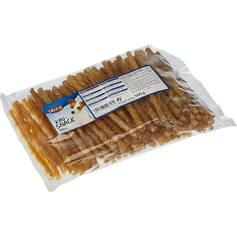 100 Sticks à mâcher 12 cm ø 7-8 mm pour chien Trixie