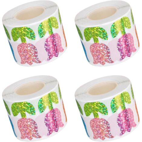 Rouleaux Autocollants Enveloppes Tulipe Holographique Roll