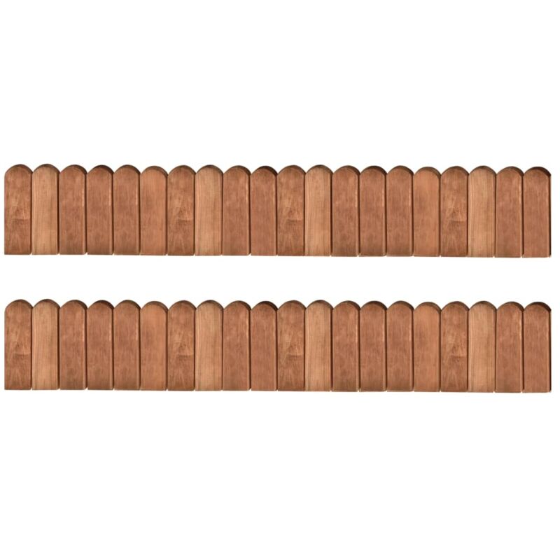 Vidaxl - Rouleau en bois brun en bois brun flexible Roulets divers pièces des modèles : 2 pcs