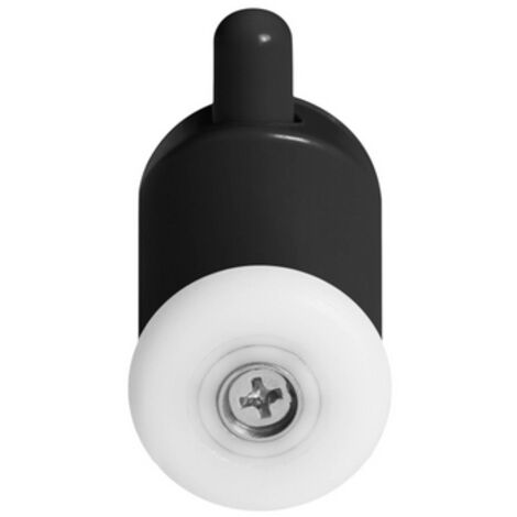 Rouleaux de cabine Armazi inférieurs simples 23 mm noirs 2 pièces.