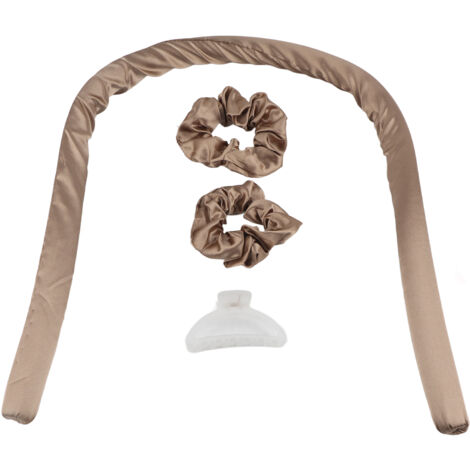 Rouleaux de cheveux sans chaleur pour boucles naturelles, bigoudis mousse pour coiffure DIY, outil de curling sans apport thermique, marron