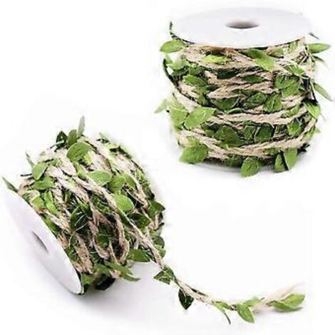 rouleaux de guirlande de feuilles artificielles pour décoration de mariage, fête, maison, jardin, couronne et loisirs créatifs.