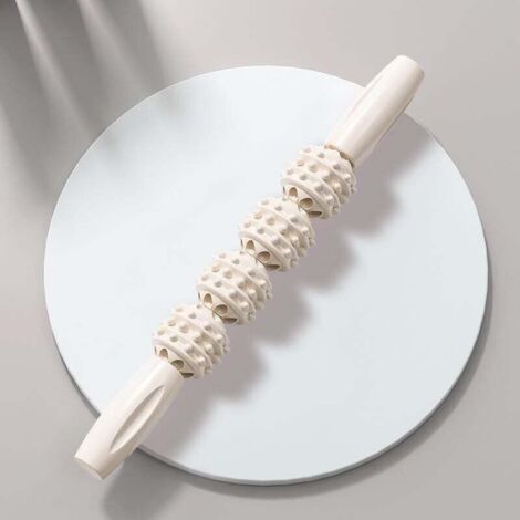 Rouleaux de jambes pour muscles, bâton roulant pour muscles, Rouleaux de massage musculaire, Outil de massage des jambes, masseur multifonctionnel des muscles du dos pour athlètes, femmes, hommes，Ivoi